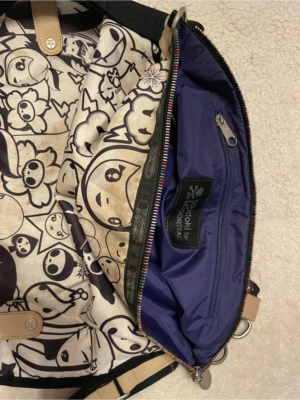 Lesportsac crossbody adjustable zipper